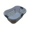 Laundry Carry Basket 2pce Silver