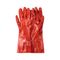 Gloves Pvc Coat Red O/cuff 35cm Std Elbow Int/lined Lrg G