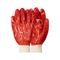 Gloves Pvc Coat Red Knit Wrist Std Weight Int Lined Lrg G013
