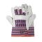 Gloves Candy Stripe Ch/leather Safety Cuff 5cm G005