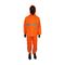 Rainsuit Rubberised Hi-vis Refl Tape Orange Lrg