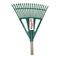 Rake Leaf Plastic Delux (green) Dlxrx