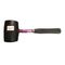Hammer Mallet Rubber Steel Shaft 450gr Black RIGGER