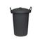 Bin Refuse Bin C/w Grip For Lid 120ltr Big Jim Black Collec