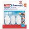 TESA Powerstrips Hooks Small Oval 3 Hooks/ 4 Strips White (ip 6)