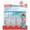 TESA Powerstrips Hooks Small Rectangular Classic 3 Hooks/ 4 Strips Chrome (ip 6)