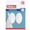TESA Permanent Hooks Oval L White 2 Hooks Whiite