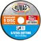RUWAG 115mm Stainless Steel Abrasive Cutting Disc 5 Pack /pk