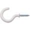 RUWAG Cup Hook Round Pvc White 38mm (4)