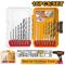 Drill Bit Set Metal Mas Wood 16 Pcs Plas Case