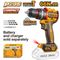 INGCO 20v Ps+ C/l Drill B/less 66nm Imp + Acc