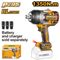 INGCO 20v Ps+ C/l B/l Impact Wrench 3/4 No B/c Box