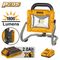 INGCO 20v Ps+ C/l 1800 Lumens Work Lamp Kit 1bat