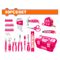 WADFOW Hand Tool Set Pink + Plas Box 89pcs