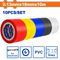 WADFOW Tape Insulation Pvc R/y/b 0.13x18x9.15m 10pcs Set