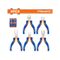 WADFOW Plier Set Mini 2 Colour 115mm 5pcs