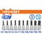 WADFOW Socket Bit Set Cr-v 1/2 10pcs