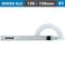 ACCUD Protractor 120x 150mm 180 Deg. 0.3 Deg Acc. 1 Deg. Grad.