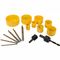 TORK CRAFT Downlighter Installers Kit W/drill Saws 17pce