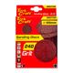 TORK CRAFT Sanding Disc 125mm No Hole 240 Grit 10/pack Hook And Loop