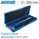 ACCUD Dig. Caliper 200mm 0.03mm Acc. Metal Cover S/steel 0.01mm Res.