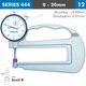ACCUD Thickness Gauge 20mm 0.03mm Acc. Large Depth Steel Anvil 0.01mm Grad.