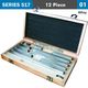 ACCUD Gauge Block Set Alloy Steel 12pc 10-291. 8mm Iso3650 Grade 0