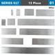 ACCUD Gauge Block Set Alloy Steel 12pc 10-291. 8mm Iso3650 Grade 0