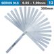 ACCUD Long Feeler Gauge 300mm 0.05-1.00 13 Leaves Din2275