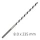 ALPEN Wood Auger Drill Bit 8 X 235mm