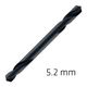 ALPEN Hss Super Drill Bit Double Ended 5.2mm Pouched