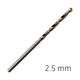 ALPEN Hss Sprint Master 2.5mm 10-pack Hang Tag Din 338 ALPEN Drill Bits