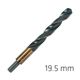 ALPEN Hss Sprint Master 19.5mm Red Shank 12.5mm X1 Sleeved Din338 ALPEN Dril
