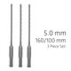 ALPEN Sds Plus F4 Bit 5mm X 160 X 100 X3 Pcs Drill Hammer