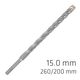 ALPEN Force X 15.0 X 260/200 Sds-plus Rebar Drill Bit X4 Cutting Edges