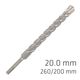 ALPEN Force X 20.0 X 250/200 Sds-plus Rebar Drill Bit X4 Cutting Edges
