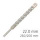 ALPEN Force X 22.0 X 250/200 Sds-plus Rebar Drill Bit X4 Cutting Edges