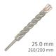 ALPEN Force X 25.0 X 250/200 Sds-plus Rebar Drill Bit X4 Cutting Edges
