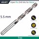 ALPEN Pro Hss 5.5mm Drill Din 338 Rn 135 With Split Point Bulk
