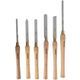 TORK CRAFT Chisel Set Wood Turning Hss 6 Piece Wooden Case