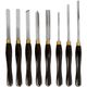 TORK CRAFT Chisel Set Wood Turning Hss 8 Piece Wooden Case