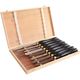 TORK CRAFT Chisel Set Wood Turning Hss 8 Piece Wooden Case