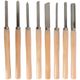 TORK CRAFT Chisel Set Wood Turning 8 Piece Std Wooden Case