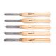 TORK CRAFT Chisel Set Wood Turning 300mm Hss 5 Piece Wood Case