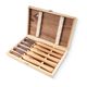 TORK CRAFT Chisel Set Wood Turning 270mm Hss 5 Piece Wood Case