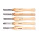 TORK CRAFT Chisel Set Wood Turning 270mm Hss 5 Piece Wood Case