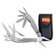 TORK CRAFT Multitool Silver Mini With Led Light With Nylon Pouch In Blister