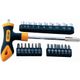 TORK CRAFT Screwdriver Bit & Socket Set 24 Pc T Bar