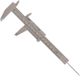 TORK CRAFT Vernier 150mm Plastic Metric 0.05 Acc