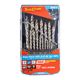 TORK CRAFT Precision-max Step Point 19pce Drill Set 1-10mm X 0.5mm